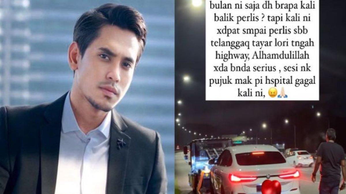 Berniat menjenguk ibu di kampung halaman, nahas artis ini tertimpa nasib sial, mobi mewah yang dikendarai terlibat kecelakaan