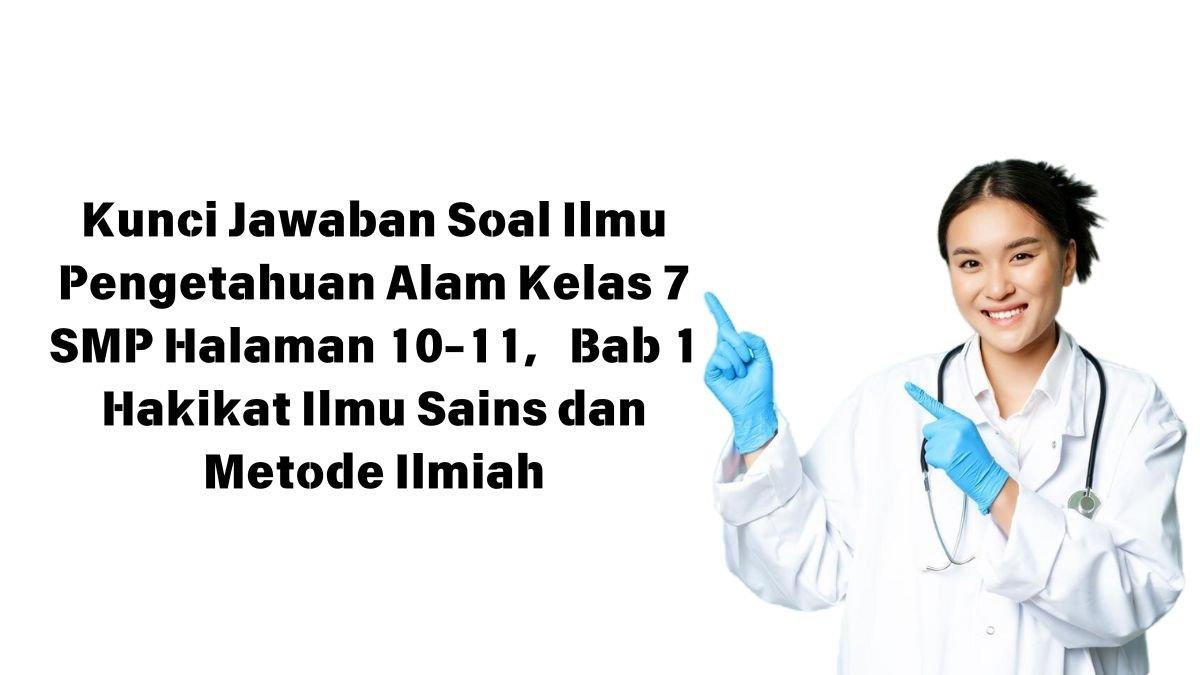 Kunci Jawaban Soal Ilmu Pengetahuan Alam Kelas 7 SMP, Bab 1 Hakikat ...