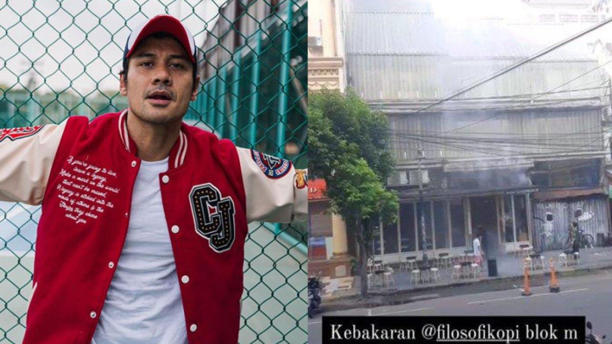 Chicco Jerikho beber kondisi Filosofi Kopi miliknya yang terbakar