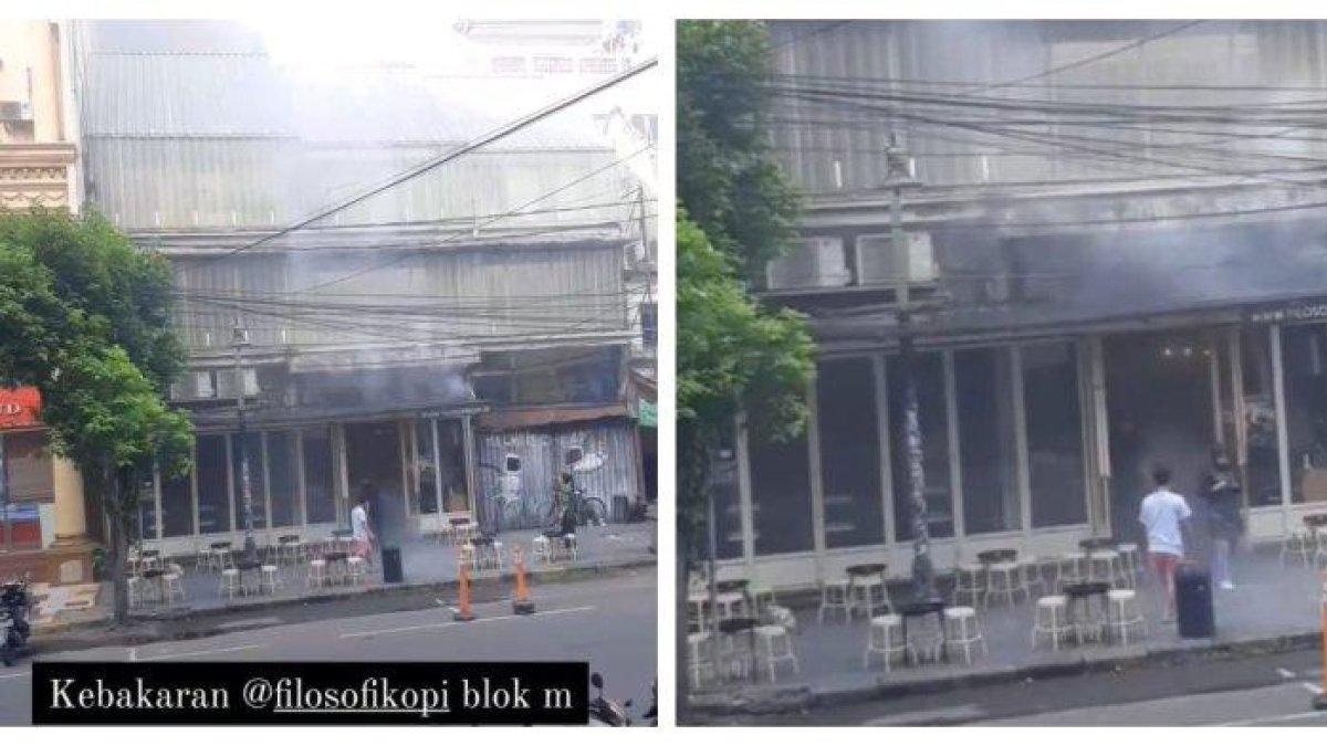 Chicco Jerikho beber kondisi Filosofi Kopi miliknya yang terbakar