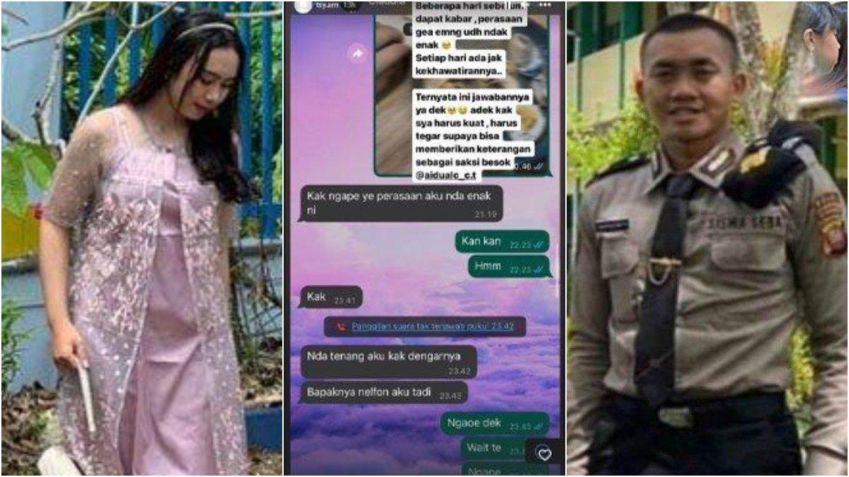 Claudia, kekasih Bripda Ignatius Dwi Frisco sempat merasakan firasat sebelum sang pacar tewas tertembak senior di Bogor.