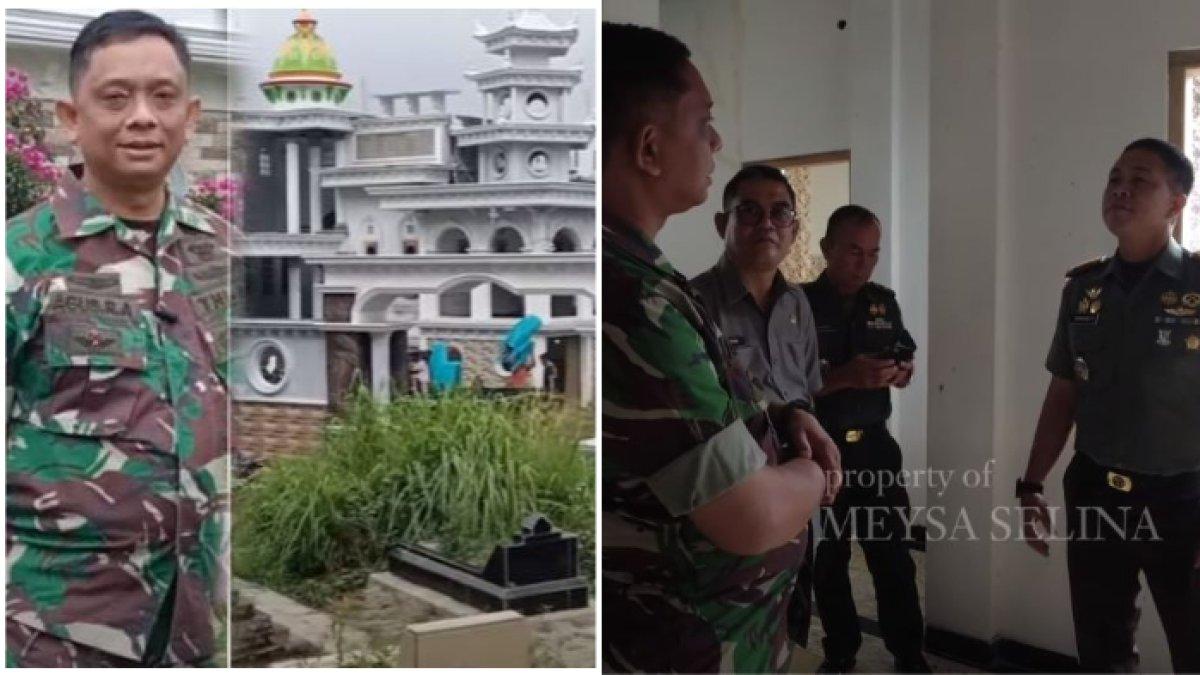 Dandim Letkol Inf Bambang Kurniawan sidak ke rumah Sertu Agus, anggota TNI yang tajir