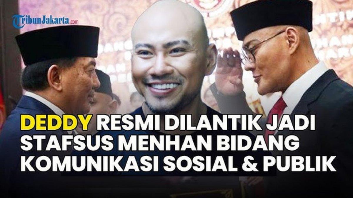 DEDDY CORBUZIER JADI PEJABAT - Deddy Corbuzier diangkat jadi Staf Khusus Menteri Pertahanan RI, terjawab latar belakang Menhan Sjafrie Sjamsoeddin memilih artis