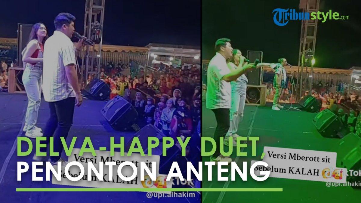 Delva Irawan dan Happy Asmara Nyanyi Duet, Bisa bisanya Para Penonton Anteng Tidak Heboh