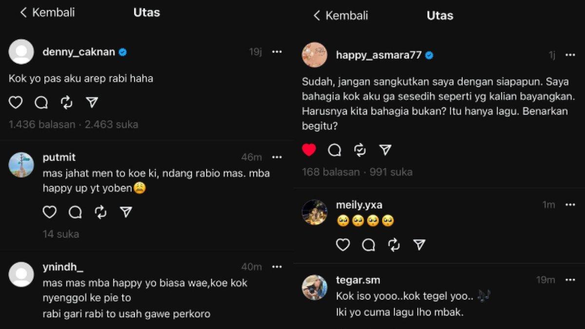 Denny Caknan diduga sindir lagu baru Happy Asmara