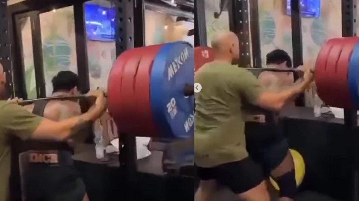 Detik-detik Justyn Vicky tertimpa barbel 210 kg
