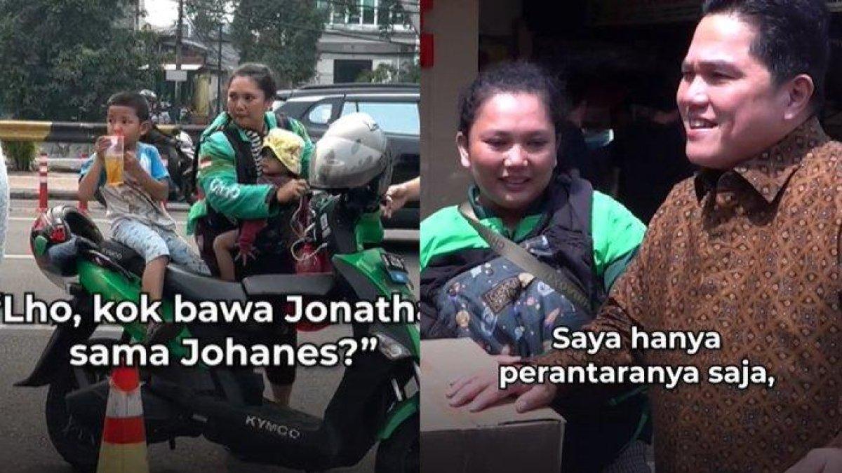 Driver ojek online dapat hadiah motor dari Erick Thohir