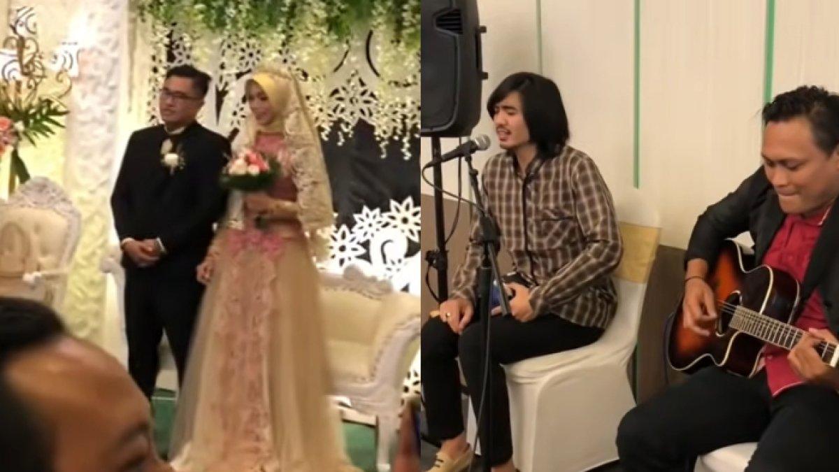 Duta Sheila On 7 nyanyi di acara kondangan pakai baju kotak-kotak