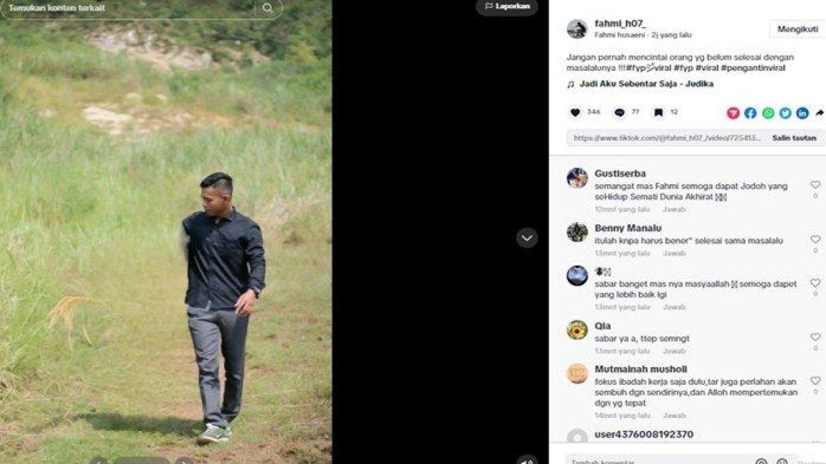 Fahmi hapus Anggi di foto prewedding mereka