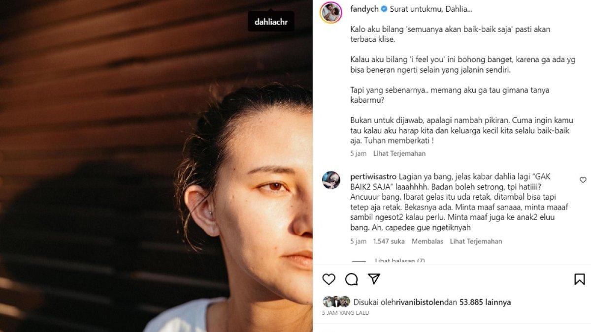 Fandy Christian buat unggahan untuk Dahlia Poland