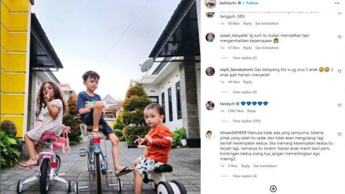 Fandy Christian rajin tulis komentar di IG Dahlia Poland (1)