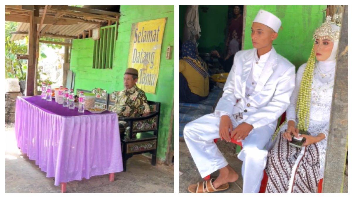 Acara pernikahan tersebut digelar di kediaman pengantin yang berada di Panceng, Gresik, Jawa Timur.