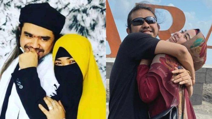 Kiri: Gus Samsudin bersama istri pertama, Nyai Ehan. Kanan: Gus Samsudin bersama istri kedua, Umi Yuni