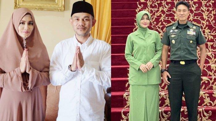 Herman Seventeen semasa hidup bersama Juliana Moechtar (kiri), mantan istri dinikahi TNI (kanan)
