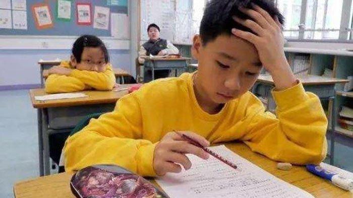 Ilustrasi anak belajar