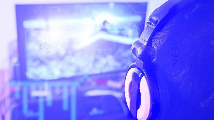 Ilustrasi asyik main game online