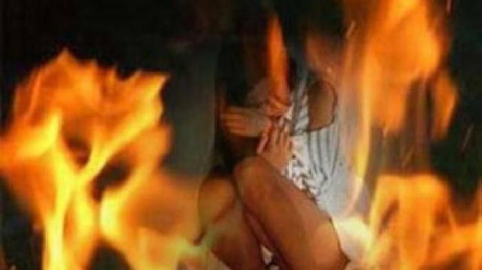 Ilustrasi istri di Langkat dibakar suami.