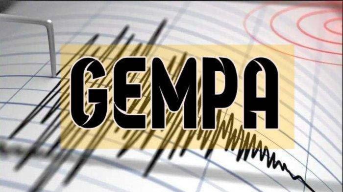 Ilustrasi gempa bumi diinfokan oleh BMKG.
