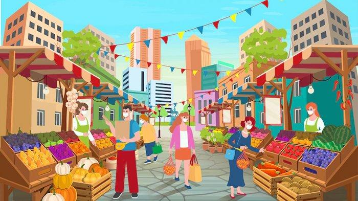 Ilustrasi pasar