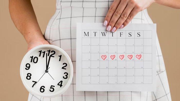 Ilustrasi periode menstruasi wanita