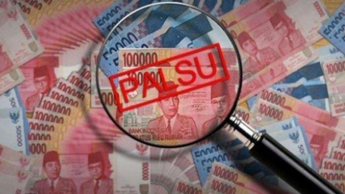 Ilustrasi uang palsu