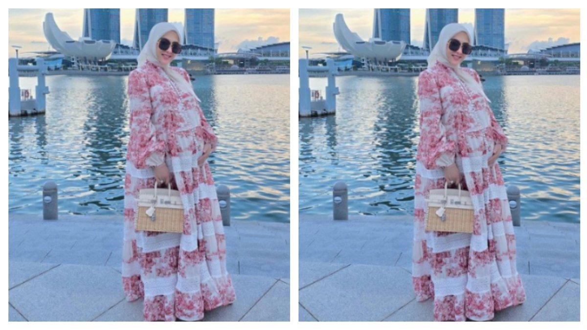 Potret OOTD Syahrini Kala Hamil Besar