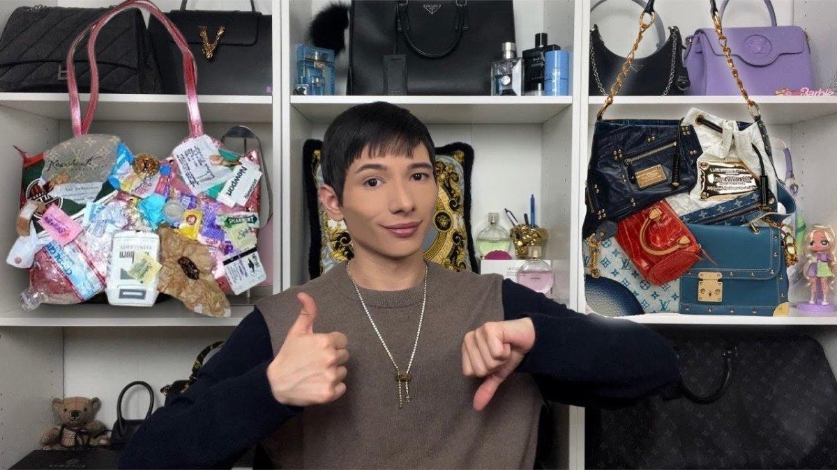 influencer mereview tas Louise Vuitton the urban satchel
