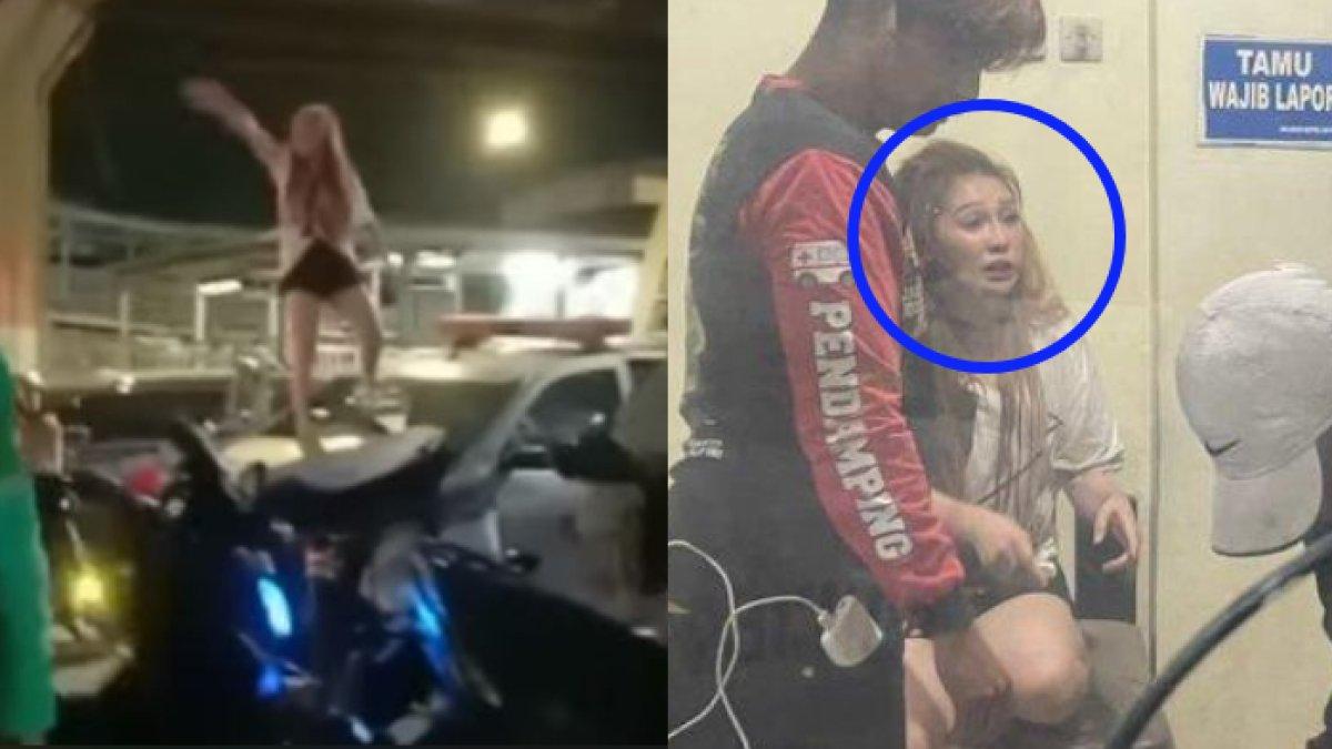 Inilah J, wanita cantik di Matraman, Jakarta Timur yang bajak mobil patroli jalan tol