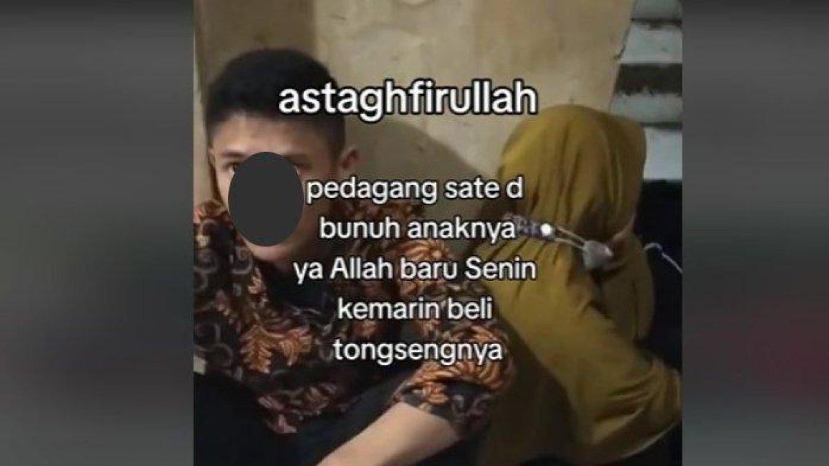 Istri tukang sate Widodo Cahya Putra (43) yang dibunuh anak sendiri, Prada DR.