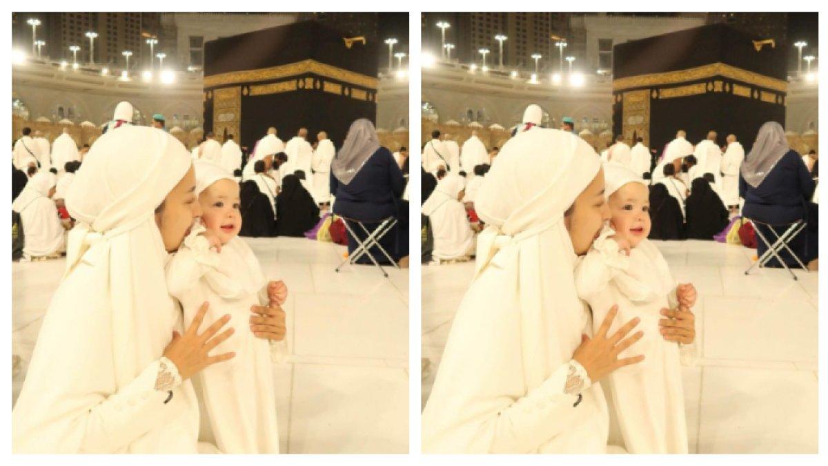 Momen Jennifer Coppen Umrah bersama Kamari