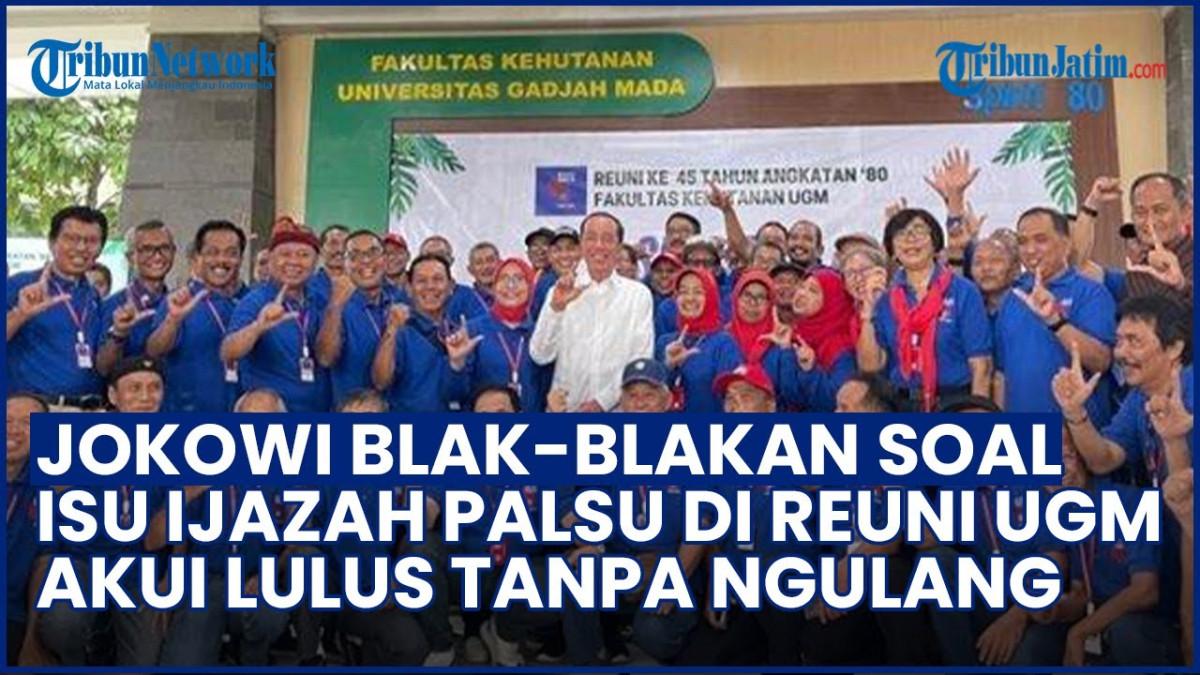 BAJU JOKOWI PALING BEDA - Terjawab, penyebab baju Jokowi paling beda di Reuni Fakultas Kehutanan UGM di Sleman Jogja, Sabtu 26 Juli 2025, panitia: tak ada undangan istimewa