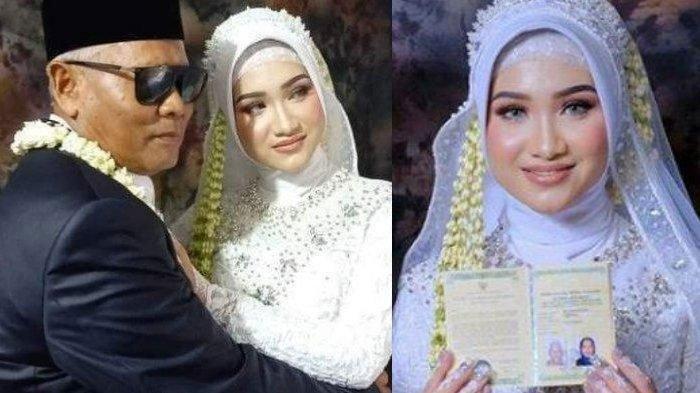 Kakek Sondani menikahi gadis cantik 19 tahun di Cirebon, Jawa Barat.