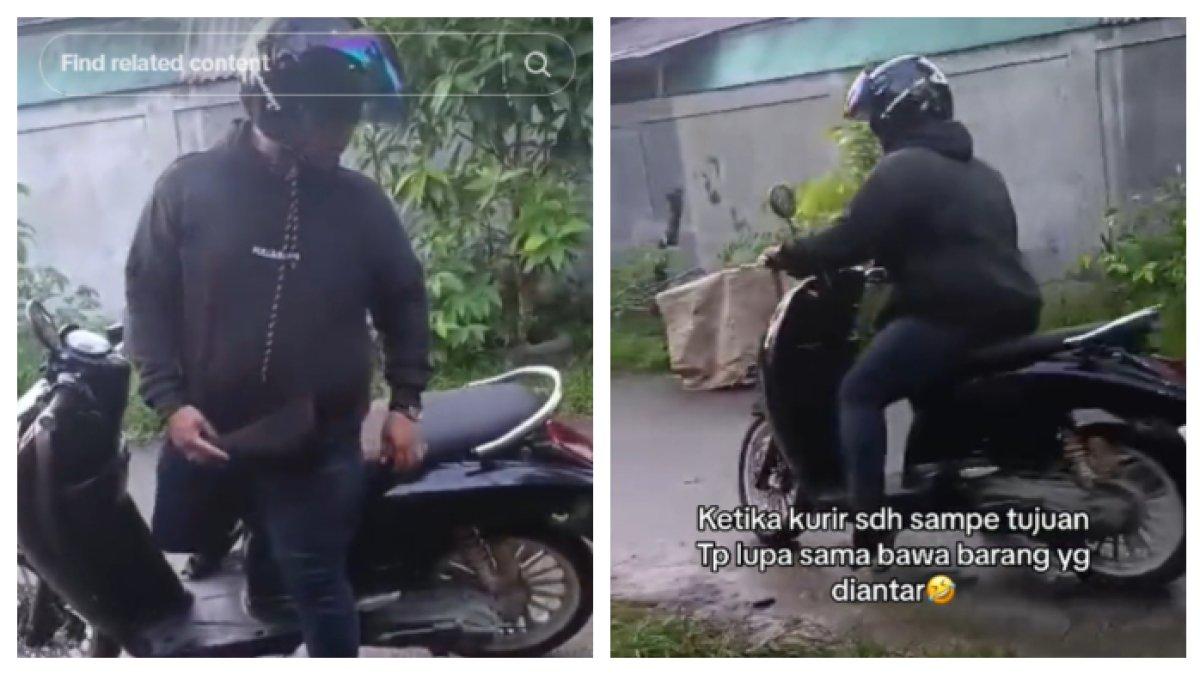 Ngakak Abis Kurir Ini Awalnya Mau Antar Paketan Tiba Tiba Kebingungan