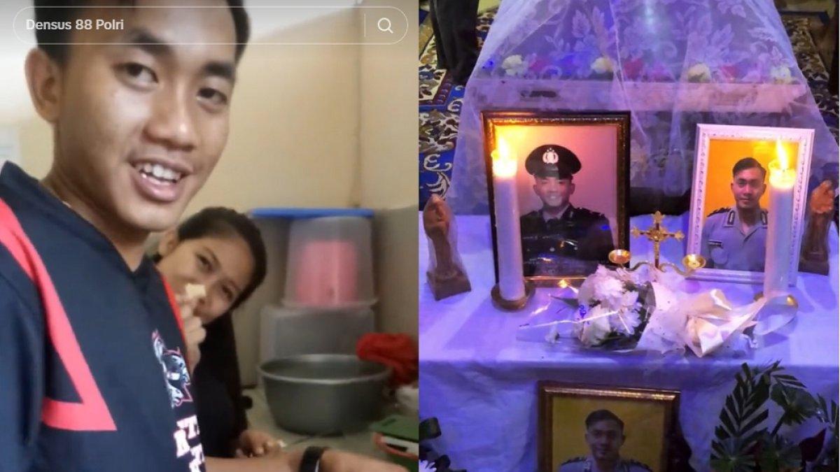 Kebersamaan Bripda Ignatius Dwi Frisco bersama keluarga sebelum meninggal