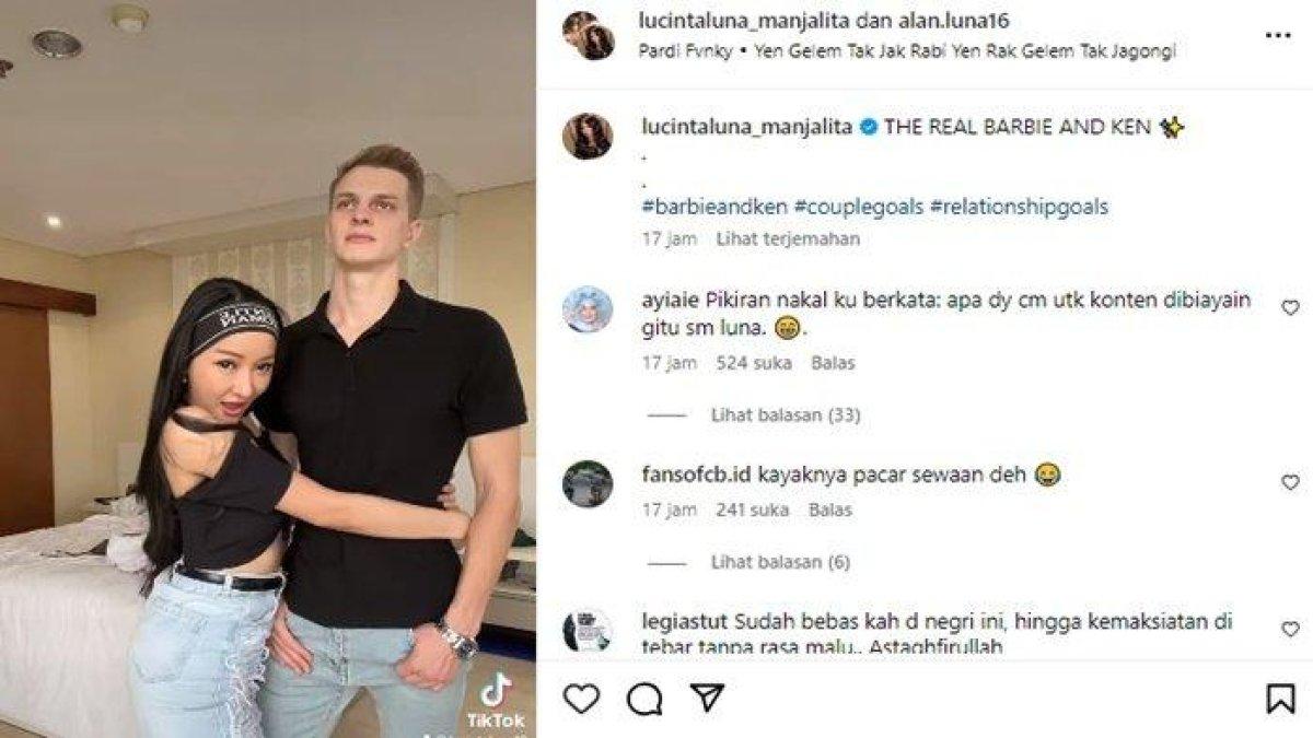 Kemesraan Lucinta Luna dan Alan