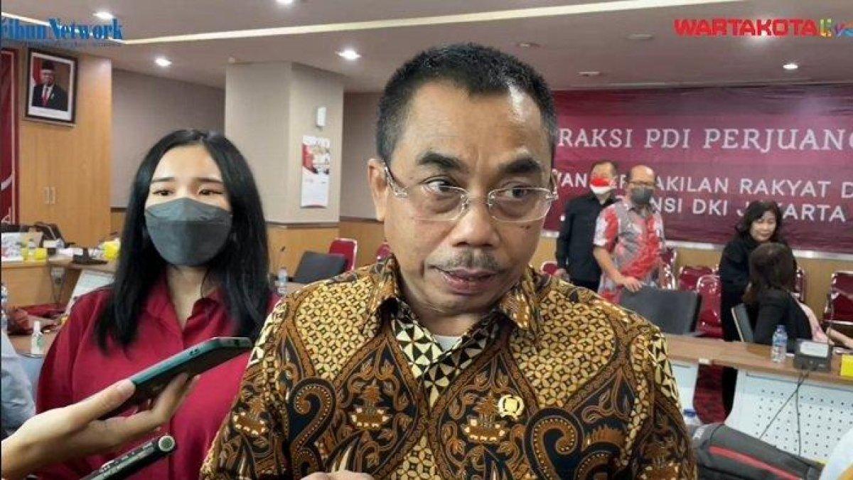 Ketua Fraksi PDI Perjuangan DPRD DKI Jakarta Gembong Warsono.