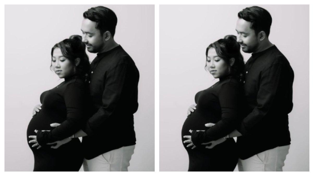 Potret Kiky Saputri Maternity Shoot