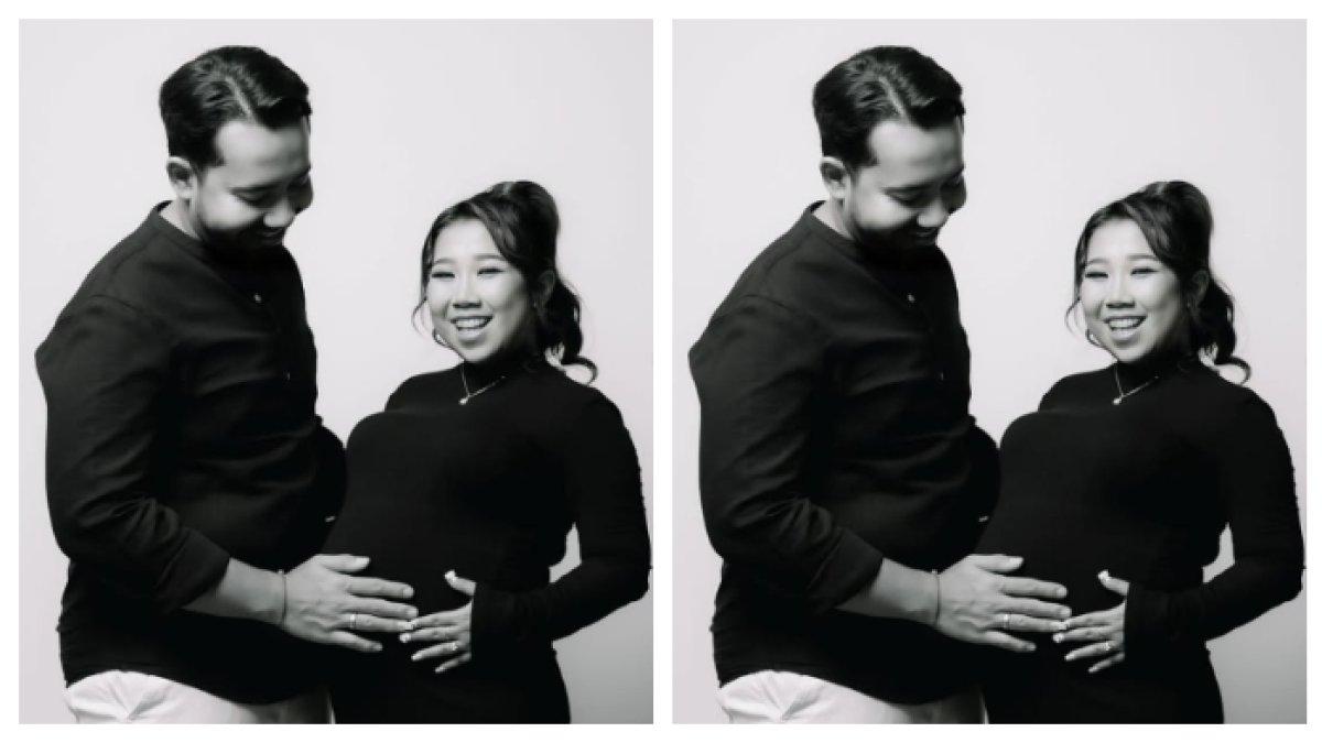 Potret Kiky Saputri Maternity Shoot