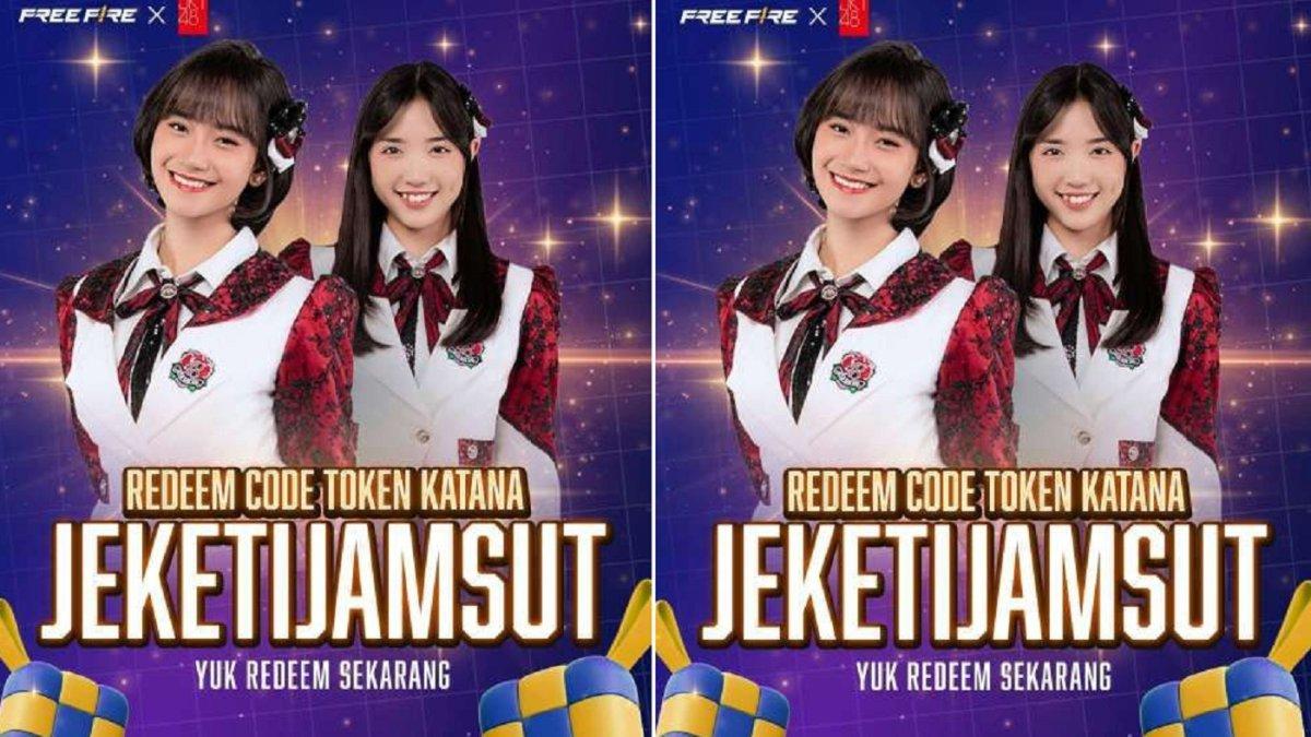 KODE REDEEM HARI INI - JKT48 muncul di kode redeem FF edisi hari ini Rabu 26 Maret 2025, token katana menantimu, kumpulkan untuk mendapatkan skin permanen