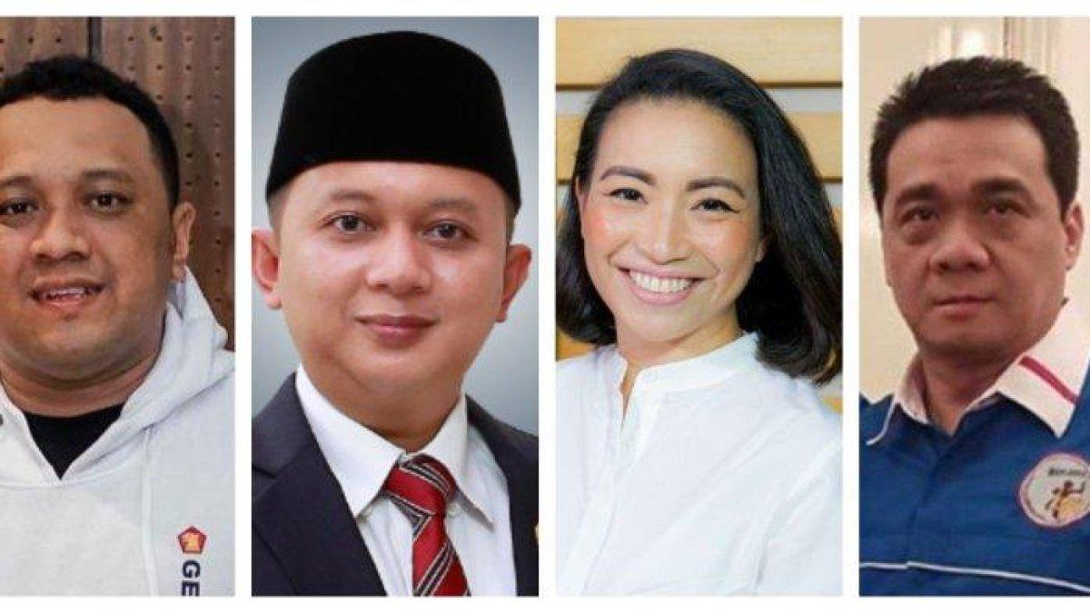 kolase foto Agung Subyakto, Adnan Taufiq, Rahayu Saraswati dan Ahmad Riza Patria. Mereka adalah nama yang dimunculkan Gerindra untuk Pilkada DKI 2024.