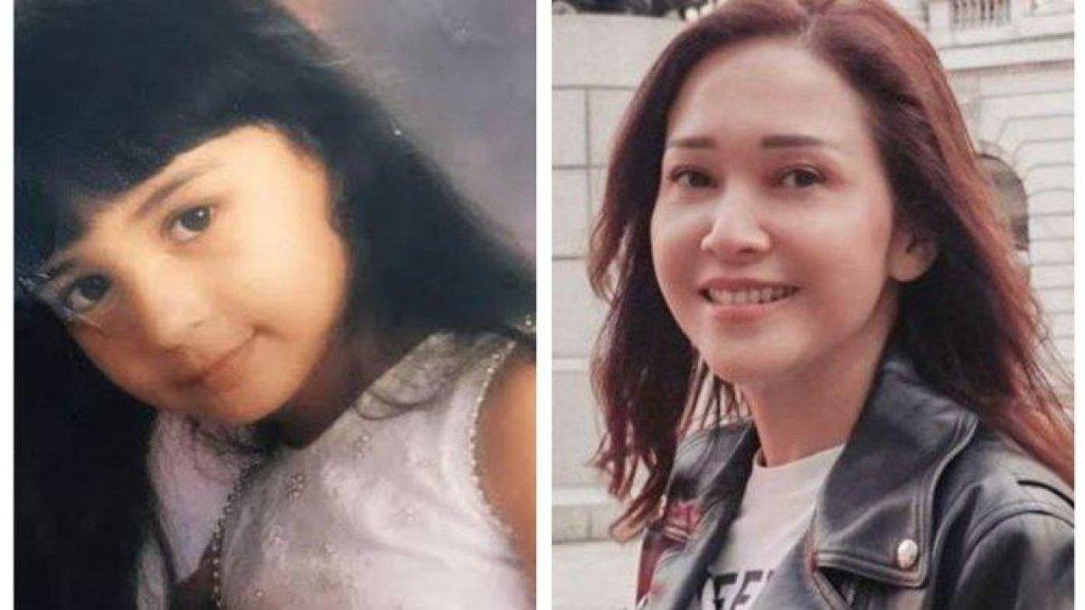 Kolase foto Shireen Sungkar saat masih kecil dan Maia Estianty. Dulu istri Teuku Wisnu pernah menjadi ART Maia Estianty.