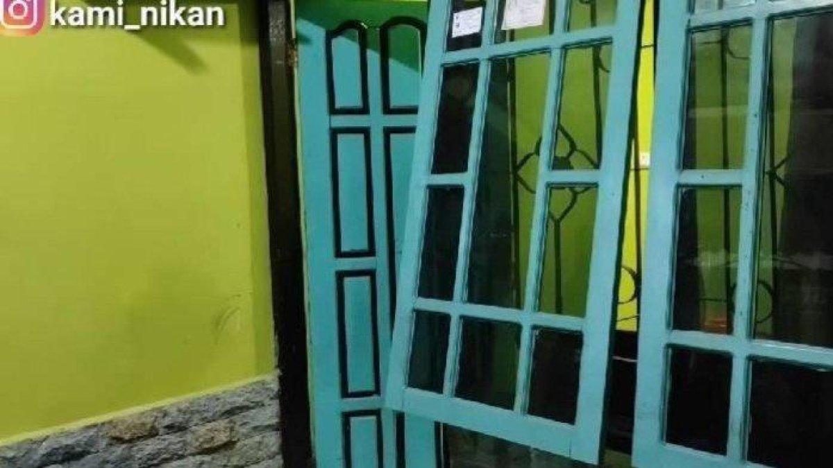 Potret kontrakan yang ditinggali pasangan penjual ikan dan bule asal Rusia, Anjar Hari Kiswanto dan Zukofa Veronika