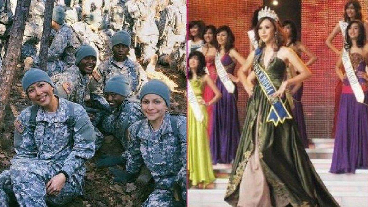 Kristania Besouw finalis Miss Indonesia jadi tentara Amerika