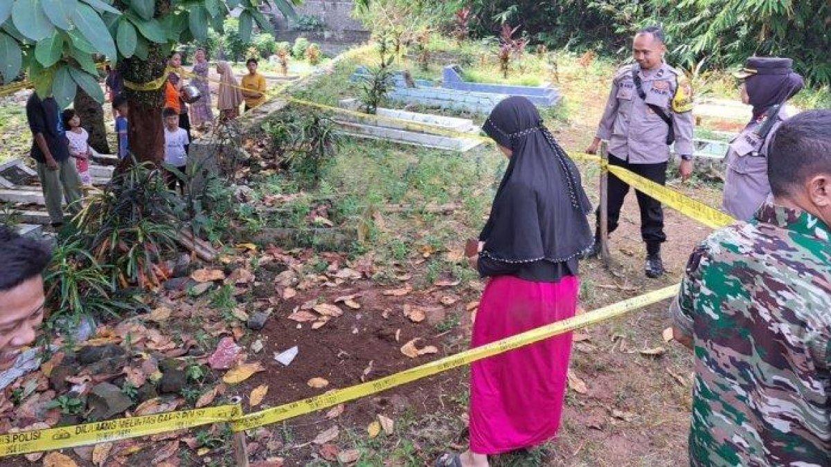 Kuburan yang awalnya diduga bayi ternyata saat digali kuburan kucing