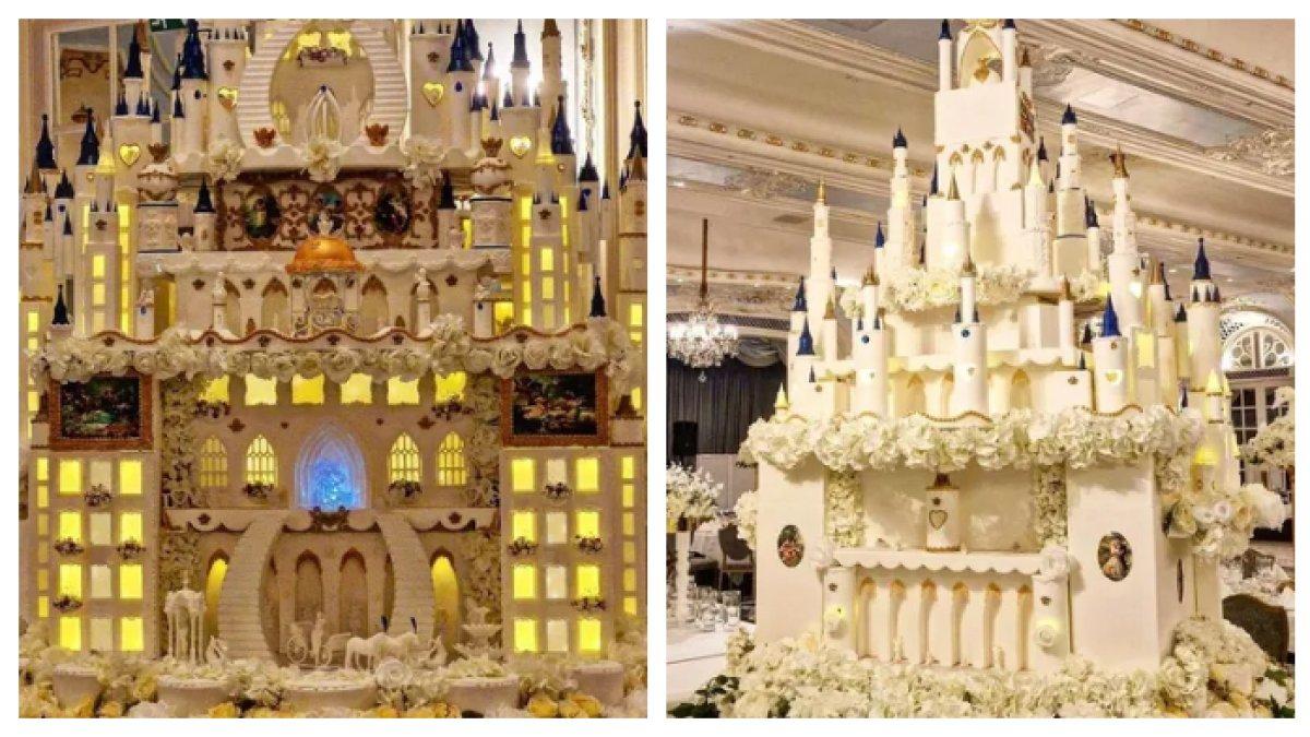 Wujud kue pengantin bertemakan kastil yang berhasil curi perhatian