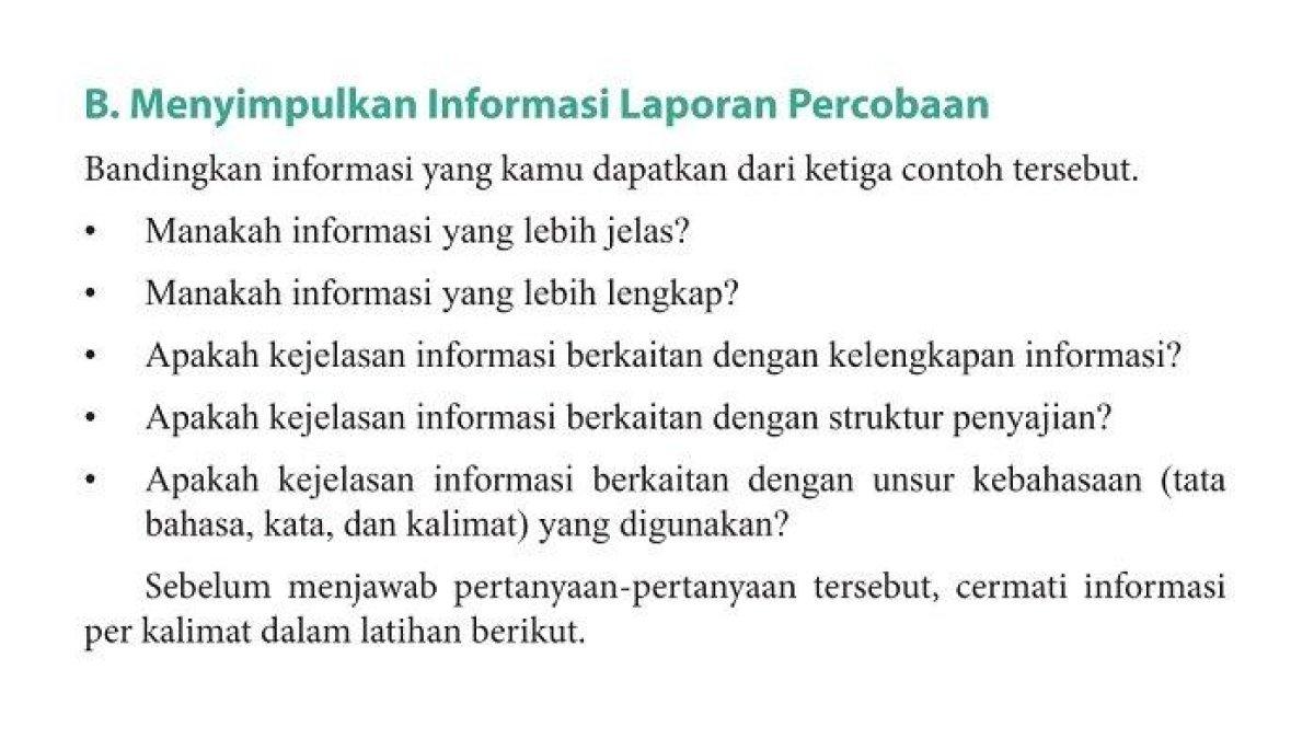 Kunci Jawaban Bahasa Indonesia Kelas 9 Halaman 13 Terkait Laporan