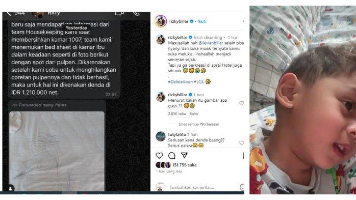 Selepas Meninap di Hotel, Rizky Billar & Lesti Kejora Didenda Rp 1,2 Juta Imbas Sprai Penuh Coretan