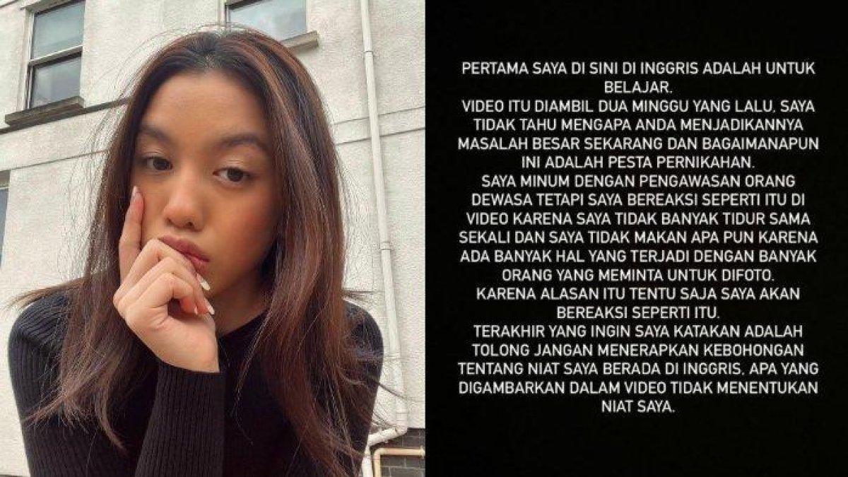 Lolly anak Nikita Mirzani klarifikasi soal video mabuk dan sempoyongan