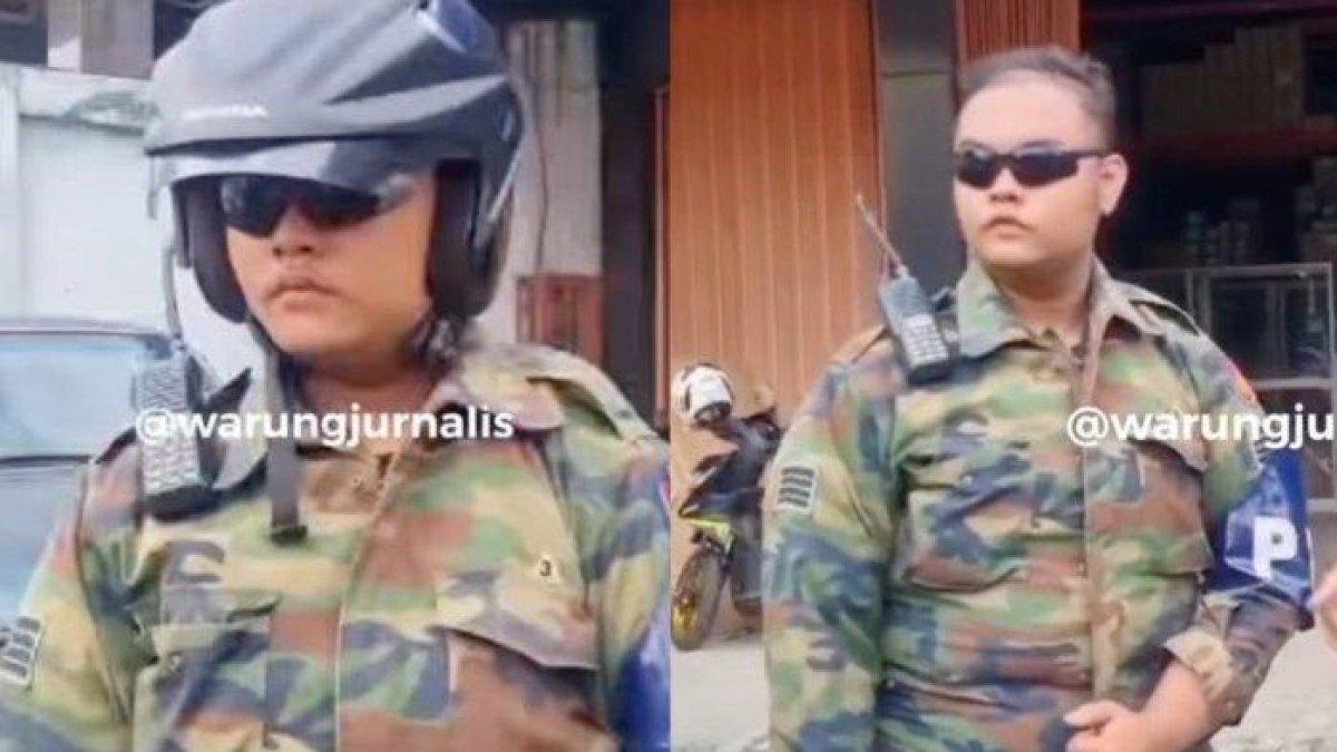 Mahasiswa di Jakarta Cosplay Pakai Seragam Polisi Militer TNI