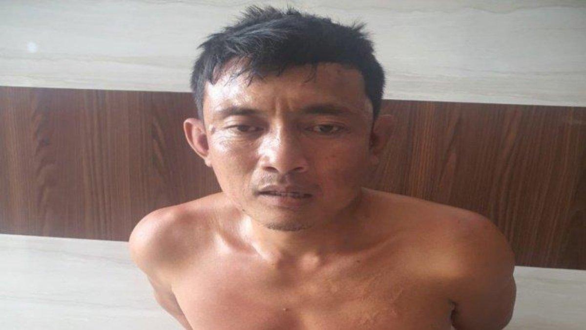 Marzuki, salah satu pelaku penyerangan polisi di Empat Lawang ditangkap polisi.